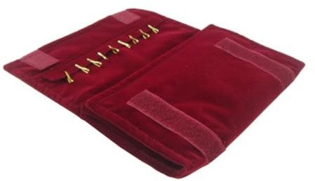 WRITWAA Bolsa Enrollable para Joyas Multifuncional Organizador de Joyería de Viaje para Anillos Pendientes y Pulseras Material de Pelusa Duradera y para Mujeres y Niñas