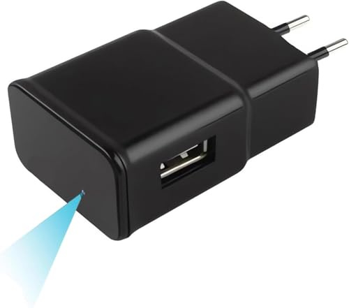 FARONG FANIERFD Telecamera Nascosta WiFi, Mini Cameras Senza Fili Caricatore USB, Microcamera Camera 1080P HD Rilevazione del Movimento Videocamera Controllo APP