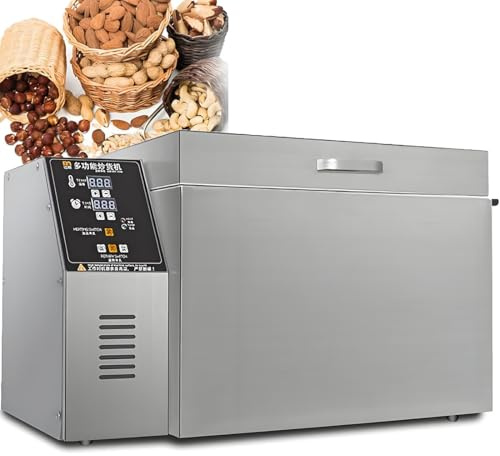 GJBMXSM Tostadora de Frutos Secos 2/4 kg 1800/2400 W,Temperatura Ajustable 0 a 350 °C,Tiempo 0 a 999 min, tostadora Comercial de café en Grano,para supermercados,cafeterías y cantinas Type10(4000G)