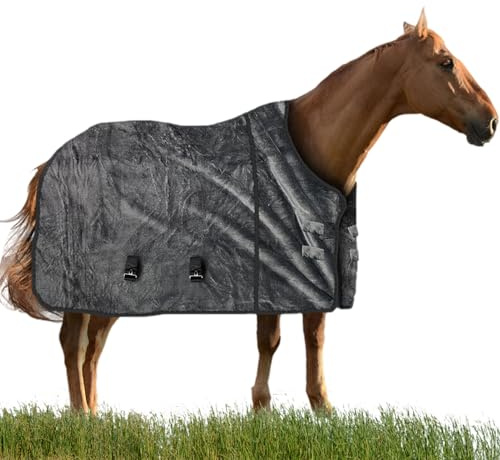 Horse Turnout Blanket, Adjustable Turnout Sheet, Warm Flannel Horse Blanket, Breathable Weather-Resistant Design, Comfortable Fit, for Winter Riding Pasture Stable Outdoor Use