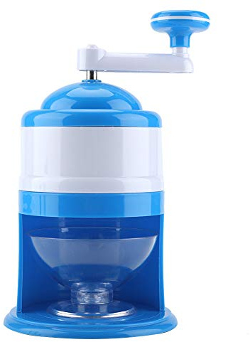 Trituradora de hielo manual portátil con manivela, máquina para hacer nieve en cono, raspador de hielo con cuchilla de acero inoxidable y taza para servir, ideal para fiestas en