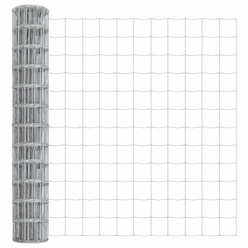 QJBSAVVA Eurorecinzione da giardino da 1,2 x 10 m, in ferro rivestito in PVC, larghezza maglie 76,2 x 63,5 mm, moderna recinzione in rete metallica per giardino, terrazza e delimitazione di terreni