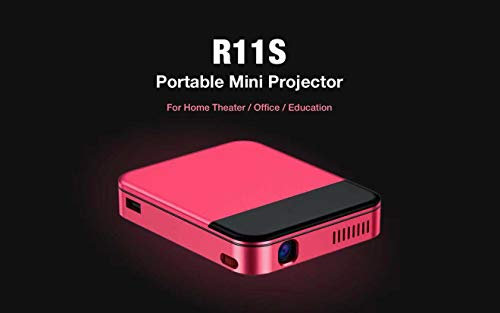 Mini Portable Projector DLP, Wifi, 4K, Ultra HD, Android 5.1, Col. RED