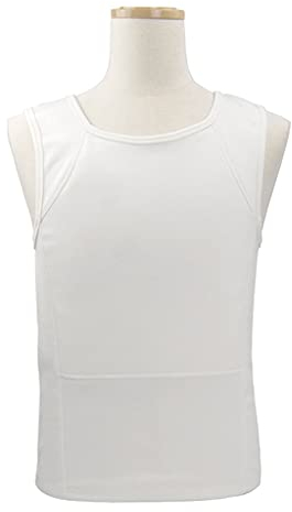 AJDGL IIIA Level Kugelsichere Weste - Verdeckte Taktische Sicherheitsschutzkleidung Stichsichere Westen Leicht Wasserdicht Atmungsaktiv,Weiß,4XL