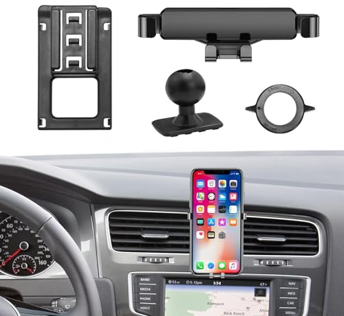 TTCR-II Customized Car Phone Holder Compatible with Volkswagen Golf 7 2014 2015 2016 2017 2018 2019 2020, Smartphone Mount Mobile Phone Cradle golf MK7 Car Accessories, Smartphones Support