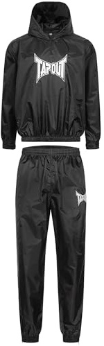 Tapout Terraza Combinaison de Sauna, Noir/Blanc, XXL Homme