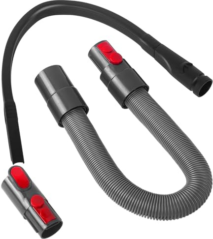 GROFIS Juego de 4 Conector de Manguera de Repuesto Accesorios con Boquilla de Conexión Flexible, Manguera de Extensión, Cierre de Interruptor y Adaptador para Aspiradora Dyson V15 V11 V10 V8 V7