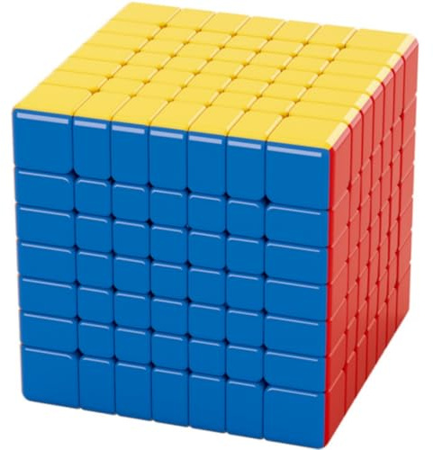 Bukefuno MoYu Meilong 7 x 7 V2, magisk kub, 2023 MFJS 7 x 7 V2 Magic Moyu Speed-pussel, tärning klistermärke Meilong 7 x 7 V2 kub, klassrum speeksaker