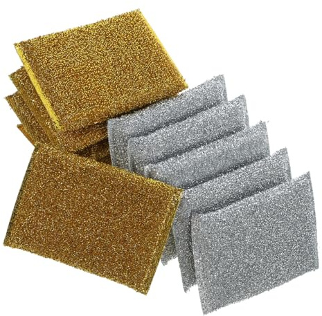 Garneck 10 Stück Kupfertuch Set - Hochwertige Kupfer-Scheuertücher Für Die Küche Effektive Reinigungstücher Und Schwämme Für Glänzendes Geschirr Und Saubere Oberflächen