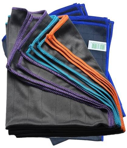 Dopsyesn Rags di piatti, tessuti per lavare i piatti | 5x panni di lavaggio da cucina per piatti,Asciugamani assorbenti morbidi, stracci per la pulizia in microfibra per il lavaggio 'asciugatura