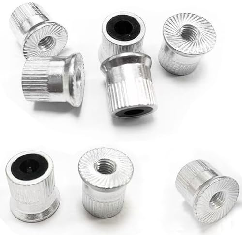 YehVeh 8 Pack Bike Seat Clamp Screw Replacement 6mm Bolt Tightening Screws for Bike Alloy Seat Post Quick Release Pin Binder M6 Bicycle Quick Release Seatpost Bolt Clips Cycling Saddle Parts
