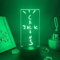 Jack Cactus 3D LED Lumière lumineuse avec amovible 7 couleurs base, chambre à coucher lampe de décor, lumière nocturne pour Noël anniversaire espace décor