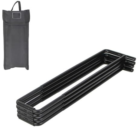 Pffiocix Camping Metallständer Wasserbehälter Ständer Faltbare Kühler Ständer Koffer Rack Kühlbox Hängende Halterungen Kühlbox Hängende Halterungen