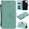 CoverKingz Handy Hülle kompatibel mit iPhone 12 Mini [5,4 Zoll] - Handyhülle mit Kartenfach Bookcover Case - Handy Tasche klappbar Motiv Mandala Grün