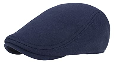 Gisdanchz Baumwolle Schiebermütze Schirmmütze Schiebermützen Flatcap Herren Flat Cap Gatsby Newsboy Hat Marine