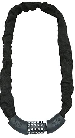 Engalrap Fahrradschloss kettenschloss 120cm lang Zahlen mit Zahlen Fahrrad-Ketten-Schloss für Kinder und Erwachsene und Motorrad sicherheitsstufe sehr hoch ZahlenschlossZaunStahlkettenglied