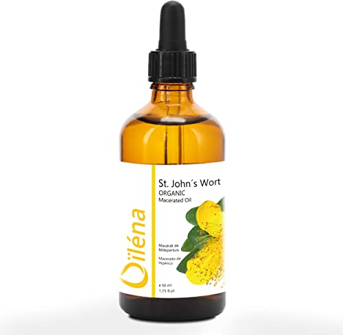 Pure St. John's Wort Macerated Oil · Hyperic Oil · Natural Oil for Skin (Body & Facial Care) Natural Oil for Hair Care · 100% Natural Hyperic Oil for Massage · 50 ml