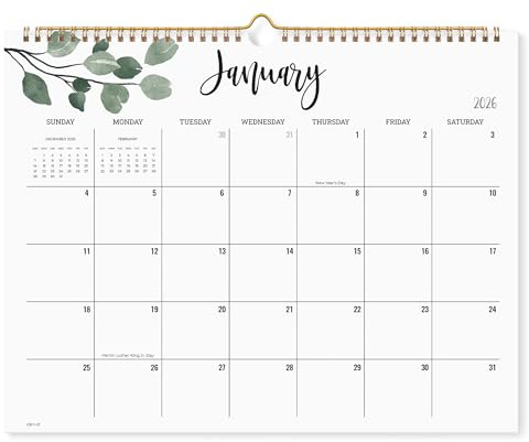 2026 Wall Calendar, Cabbrix Monthly Wall Calendar 2026 Runs from January 2026 to June 2027, Wirebound,15 x 12 Inches
