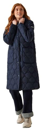 Regatta Womens Jaycee II Longline Padded Jacket - Navy - 18