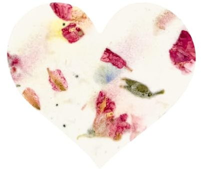 Seed Bloom 50 pezzi di carta seme grande a forma di cuore rosa – Scrivibile e piantabile, fiori selvatici, regalo per la mamma per la festa della mamma, utilizzabile per matrimoni, baby shower