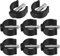 PERSELOSO Raised Seat Pin Replacement Lock Clips for Toilet Safety Rails Mm Tube Fit Black Mm Pins