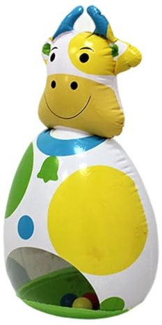 Wackelfigur | 3D Wackel-Tier Spielzeug,Aufblasbare Kuhfigur Kinder Spiel Mit Mehreren Funktionen Für Zuhause Reise Geburtstag Klassenzimmer Schlafzimmer Mädchen Gartenaktivitäten