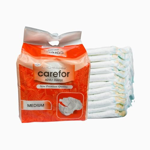 Pack of 10 Adult Incontinence Diapers (M/L/XL) (M)