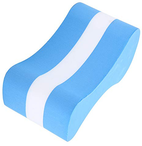 Yinhing Planche Flottante en EVA avec Clip de Natation pour Enfants et Adultes, Entraînement en Piscine avec Matériau Léger et Résistant à l'eau, Forte flottabilité (Bleu Blanc)