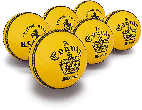 Readers County Crown, 5.5oz Cricketbälle, 6 Stück, gelb, Herren