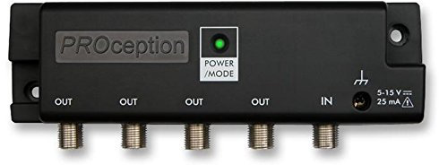 Amplifier IR/UHF Multi USE 4 Way | Aerial/Satellite AMPLIFIERS/Distribution Aerial Satellite Equipment, 1 X Qty - PROAMP104X