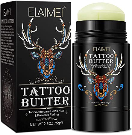 DABIUSY Tattoo Cream 75g, Balm for New & Old Tattoo Care & Color Enhancement, 2.6 ounces