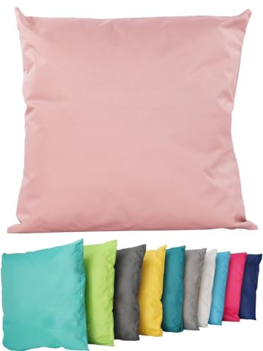 Coen Bakker Outdoor Lounge Kissen 45x45cm Dekokissen Inkl. Füllung Wasserfest Sitzkissen Garten Stuhl Lotus Effekt, Farbe:Altrosa