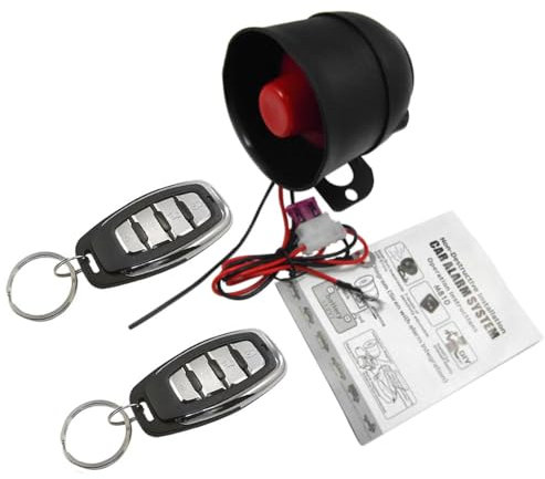 Dispositif d'alarme de voiture universel TOTMOX 12 V Système d'alarme de voiture M810-8152 Convient pour les voitures DC 12 V