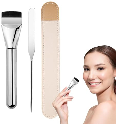Flytande foundationborste - foundation-foundationborste - aluminiumrör foundationborste för flytande makeup - applikationsmakeupverktyg för resor