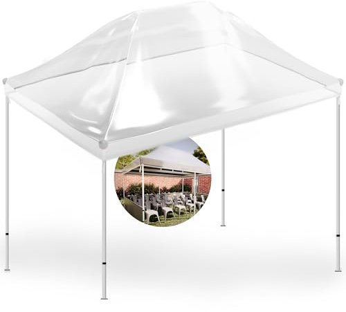 GRAFT Couverture de pavillon 3x4m | Housse de Protection | Toit de pavillon Housse de Pluie | Housse de Rechange | Imperméable Transparent | Bâche protectrice | Protection des intempéries