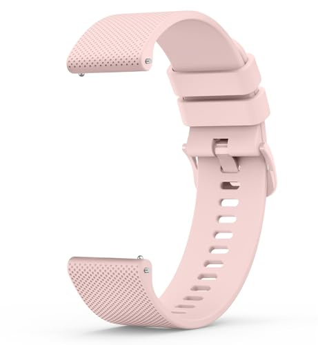 Amzpas Ersättning Klockarmband 20 mm 22 mm Silikon Med Snabbkoppling, Ersättningsband och Remmar för Klockor, Tillbehör för Kvinnor och Män