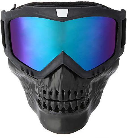 NOENNULL Unisex utomhus avtagbara motorcykelglasögon hjälmmask skidsport motorcykel racingglasögon