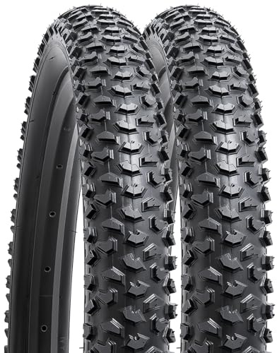 YUNSCM 2-PCS 20 Pulgada Bicicleta Cubierta 20x2.125/57-406 Compatible with Montaña Bicicleta 20x2.0 20x2.10 20x2.125 20x2.15 Bike Cubierta (Y-1116)
