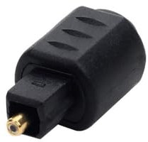 Hattba Conectores hembra de 3,5 mm a Toslink macho para adaptador óptico de sonido claro, ampliamente compatible