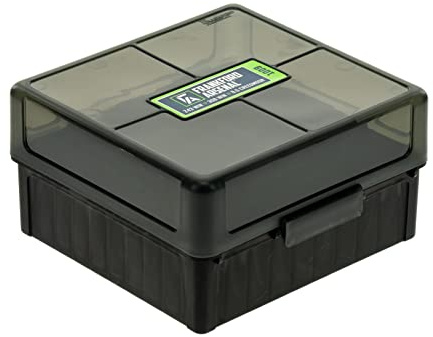 Frankford Arsenal Hinge-Top Ammo Box #1009 with True Mechanical Hinge for Ammunition Storage and Organization, Holds 100 Rounds