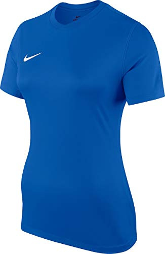 NIKE Womens Dri-fit Park 7 Jby T-Shirt, Royal Blue/White, L EU