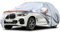 Autoabdeckung Wasserdicht Passend für BMW X5 Mercedes GLE-Klasse Porsche Cayenne Volvo XC90, Atmungsaktiv Vollgarage Autoplane für Regen Sonne Staub Schutz Auto Abdeckplane Abdeckung