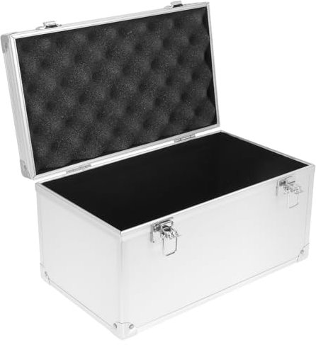 Homoyoyo Aluminum Alloy Carrying Case Medicine Storage Box Portable Case for Household Medicine Box First Aid Tools with Handle 11.81 X 6.69 X 6.10 in