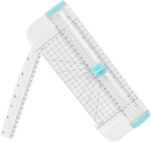 Flintronic Taglierina per Carta A5, Paper Cutter con Righello di Estensione, Taglierina con Sistema di Sicurezza Automatico, per Tagliare Carta, Foto, Carta Artigianale e Etichette