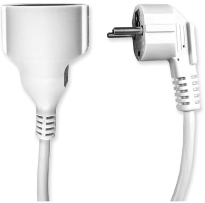 Prolongador 5m 3x1.5mm 16A H05VV-F, Ideal para conectar Dispositivos eléctricos en Interiores y Exteriores.