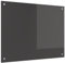 vidaXL Küchenrückwand Dunkelgrau 80x60x0,6 cm Hartglas