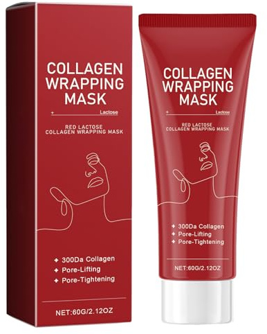 Mascarilla Facial Hidratante, Mascarilla Facial Colageno, Peel-Off Mask, Para más Elasticidad, Iluminar el Color de La Piel, Reducir las Líneas Finas, Apta Para Todo Tipo de Pieles