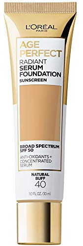 L'Oreal Paris Age Perfect Radiant Serum Foundation SPF 50 Natural Buff 1 oz