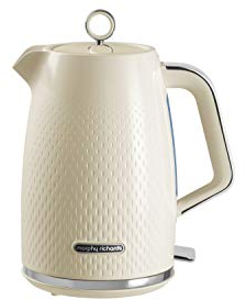 Morphy Richards Verve Cream Jug Kettle - 1.7L - Rapid Boil - Limescale Filter - Plastic - 103011