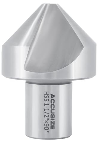 Accusize Industrial Tools 1-1/2'' Hss Countersink for Rota-Cutter, 3/4'' Weldon Shank for Magnetic Drilling Machines, 90 Deg, Ce00-0112